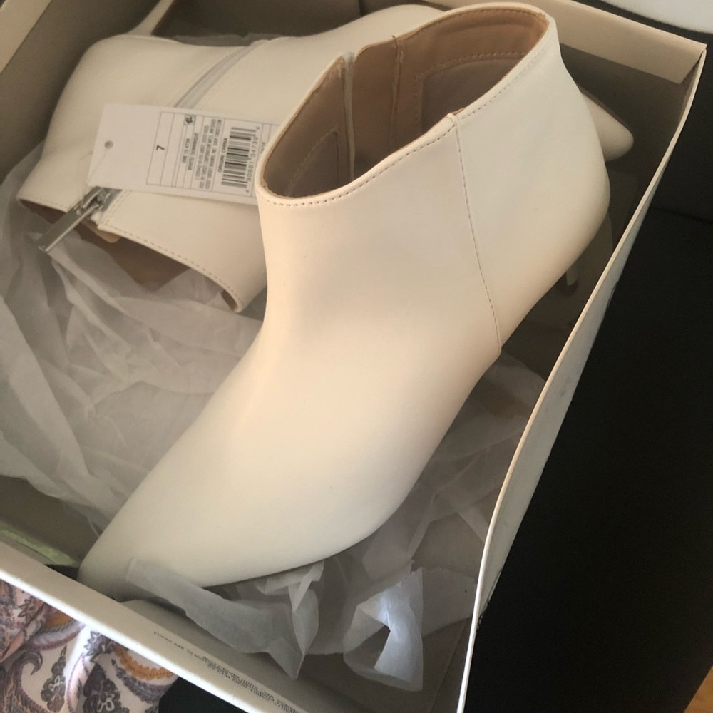 A new day White Ankle Boots